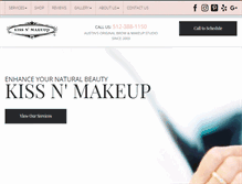 Tablet Screenshot of kissnmakeup.com